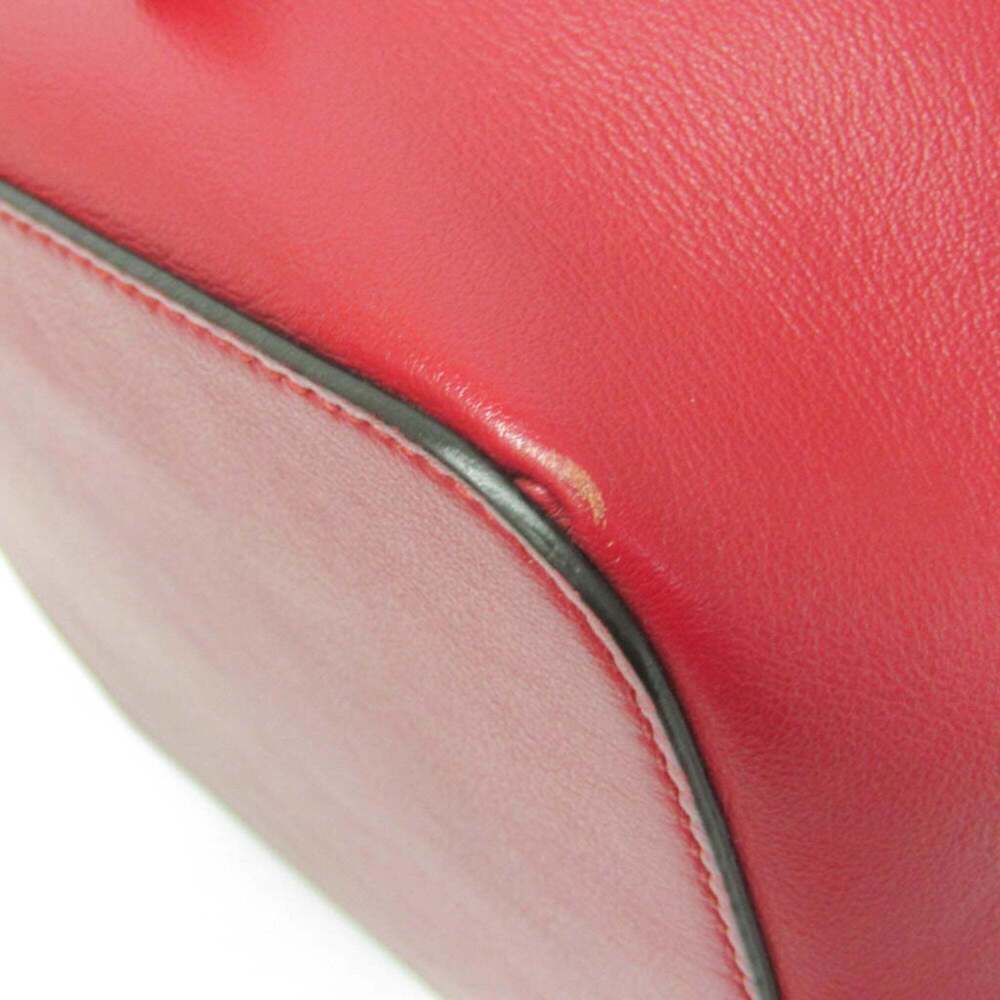 FENDI Red Leather Shoulder Bag - Picture 5 of 13